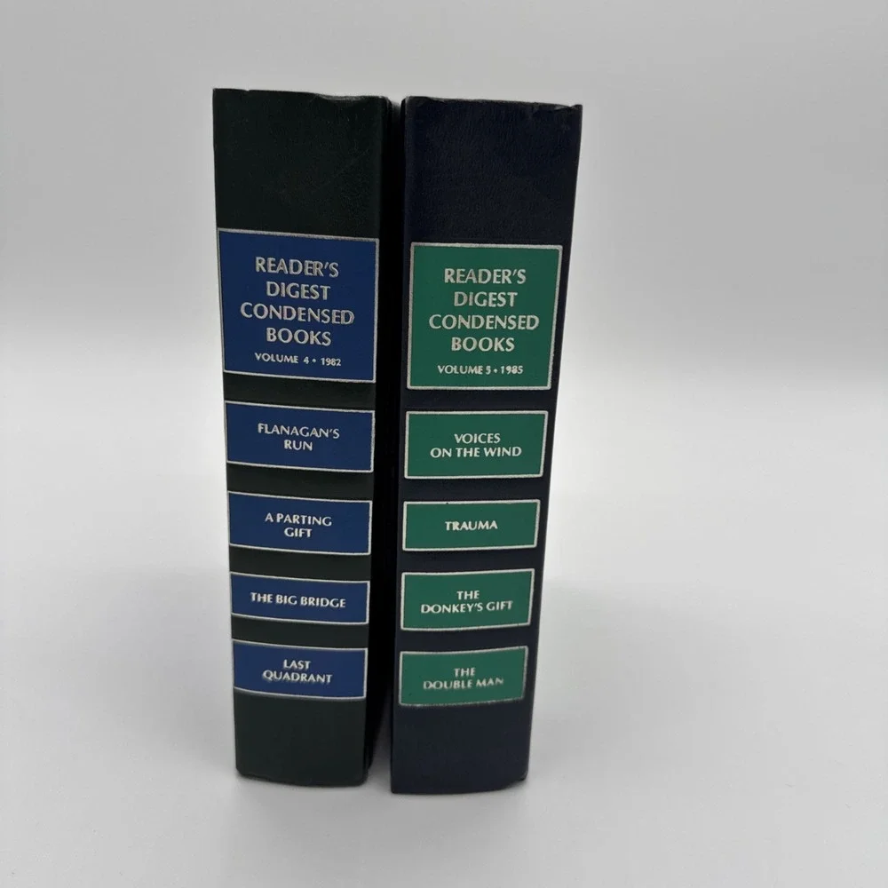 Lot of 2 Vintage Reader's Digest Condensed Books Volume 4 & 5 1980 Hardcover